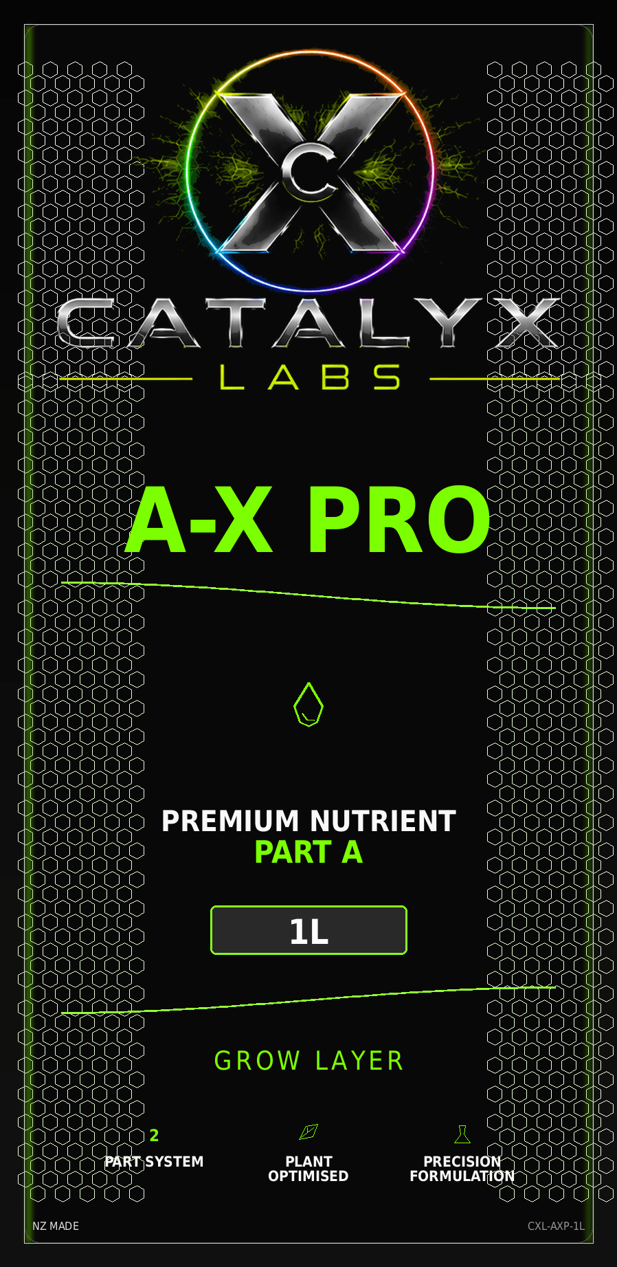 A-X PRO front label